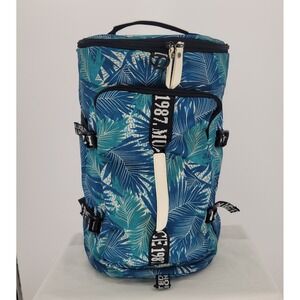 MUZMM Limited Edition Convertible Backpack Duffel Bag Tropical Palm Leaf Pattern